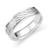 6MM Carved Wedding Band-119-02098/S1189SWR6G